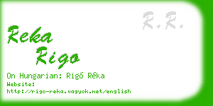 reka rigo business card